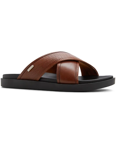 Aldo Men's Mario Leather Slip On Sandals