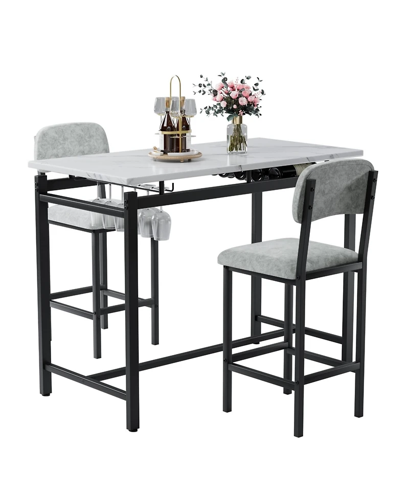 Kitchen Table Set with Dining Table and Chairs for 2 for Cozy Dining Space