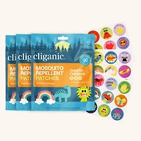 Cliganic Mosquito Repellent Patches - Positive Vibes - 90 Count