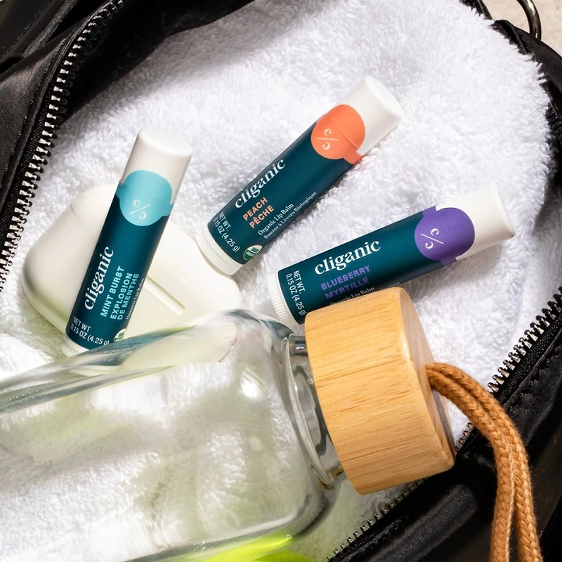 Cliganic Tropical Lip Balm, 6 pack
