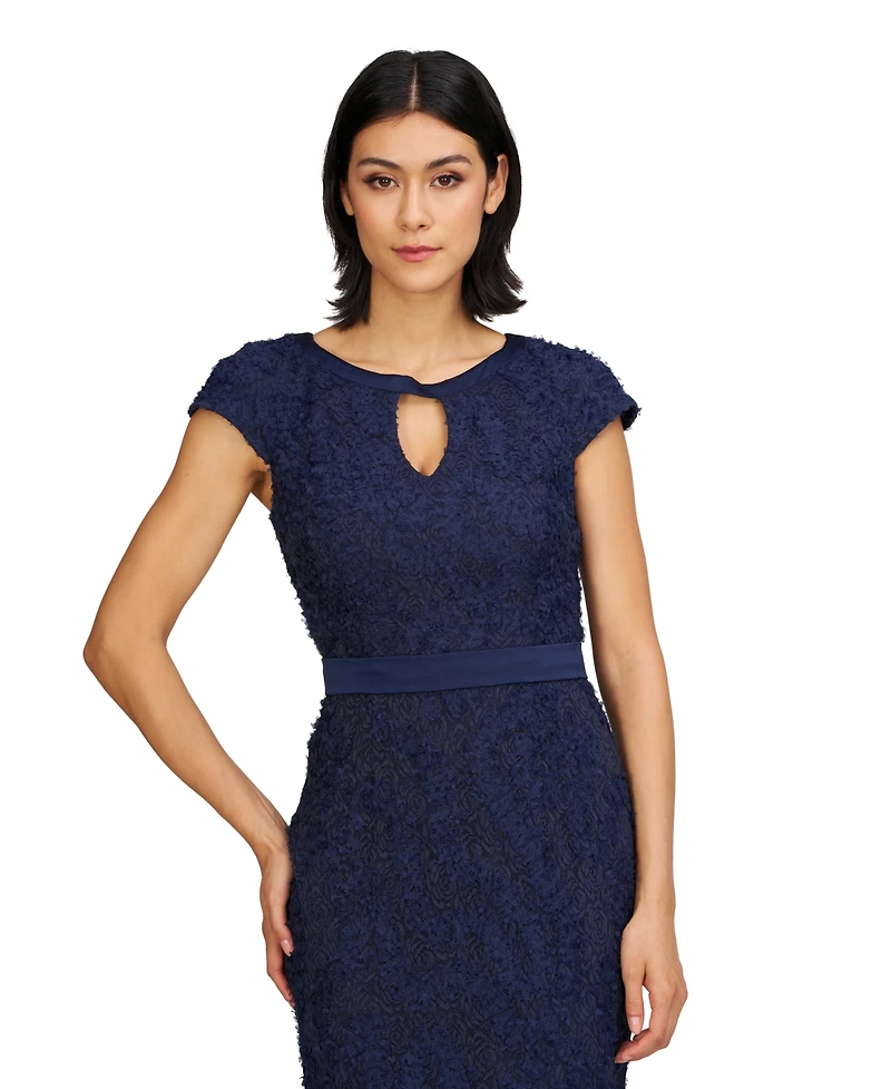 Js Collections Women's Leigh 3D-Floral Keyhole-Cutout Gown