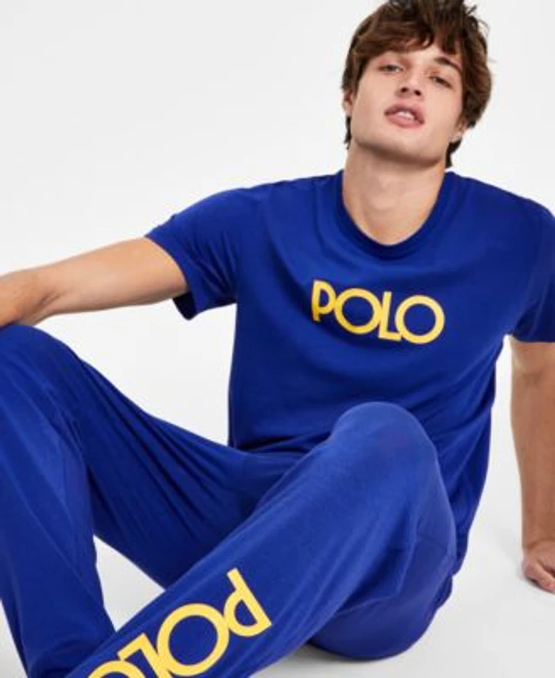 Polo Ralph Lauren Logo Sleep Shirt Sleep Joggers Exclusively At Macys