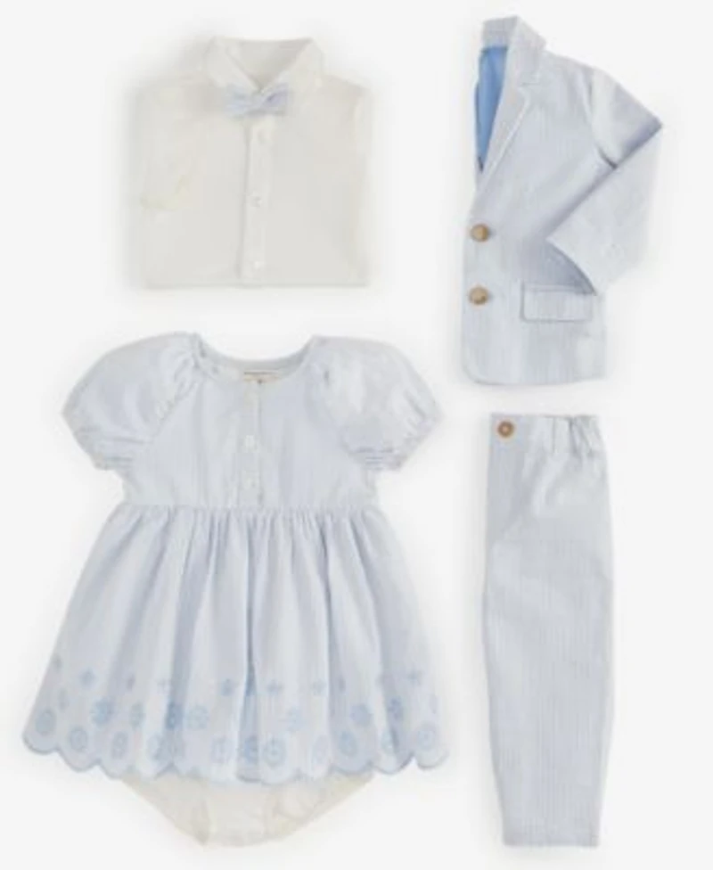 First Impressions Baby Sibling Seersucker Sets Exclusively At Macys