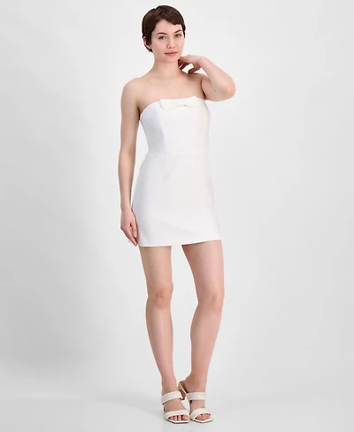 French Connection Women's Whisper Strapless Bow Mini Dress