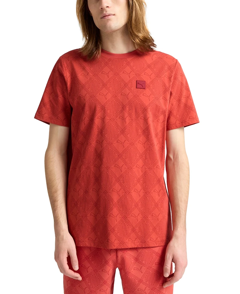 Puma Men's Essential Logomania Allover Print T-Shirt