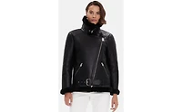 Furniq Uk Women's Genuine Shearling Jacket