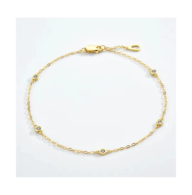 Cosmic Halo Bezel Classic Cubic Zirconia Bracelet