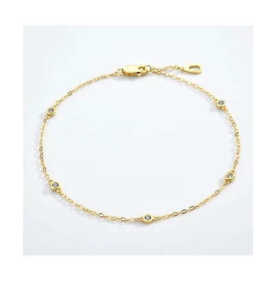 Cosmic Halo Bezel Classic Cubic Zirconia Bracelet
