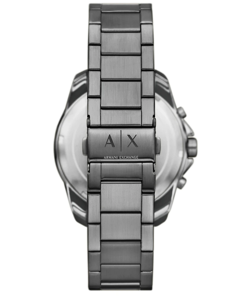 A|X Armani Exchange Men's Quartz Chronograph Gunmetal Stainless-Steel Watch, 44mm