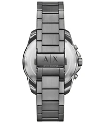 A|X Armani Exchange Men's Quartz Chronograph Gunmetal Stainless-Steel Watch, 44mm