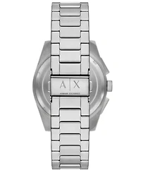 A|X Armani Exchange Men's Quartz Chronograph Silver Stainless-Steel Watch, 42mm