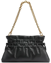 Donna Karan New York Southold Leather Clutch with Chain Strap