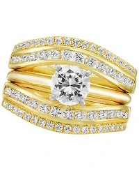 Macy's Diamond Guard Ring (1 ct. t.w.) in 14k Yellow Gold