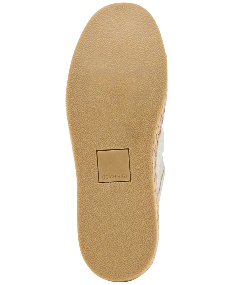 Dolce Vita Women's Notice Beaded Lace-Up Low-Profile Espadrille Sneakers