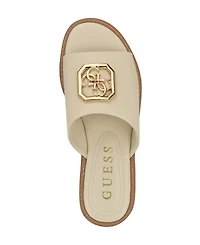 Guess Women's Graysie Quattro G Embellished Flat Sandal