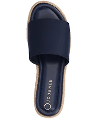 Journee Collection Women's Rosey Espadrille Platform Wedge Sandals