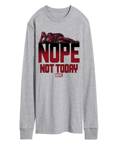 Airwaves Men's Deadpool Nope Not Today Long Sleeve T-Shirt