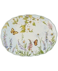 Certified International Easter Meadow Oval Serving Platter