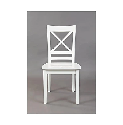 Simplicity Solid Wood Classic Cross-Back Dining Chair (Set of 2)