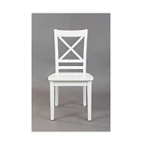 Simplicity Solid Wood Classic Cross-Back Dining Chair (Set of 2)