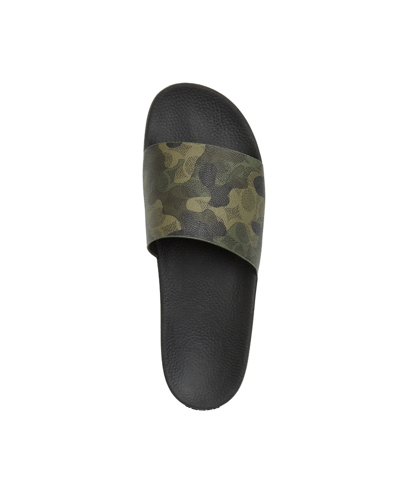 Coach Men's Signature Coated Canvas Pool Slide