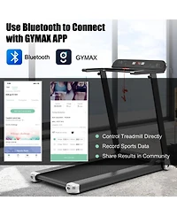 Folding Compact Treadmill with App Control Speaker and 12 Preset Programs