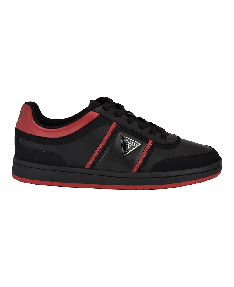 Guess Men's Lasen Branded Lace-Up Fashion Sneakers