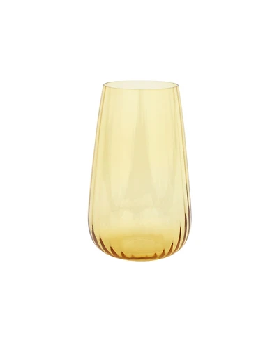 Vietri Francesca Amber High Ball Glass