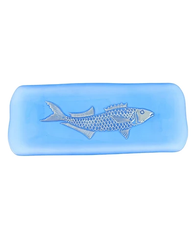 Vietri Isola Glass Small Fish Rectangular Tray