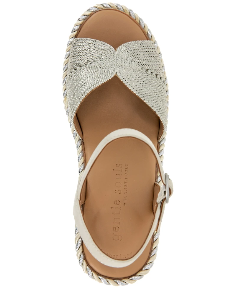 Gentle Souls Women's Nola Platform Wedge Sandals