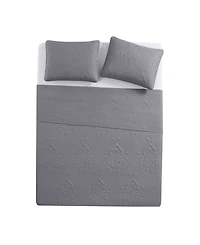 Vcny Home Solomun Pinsonic Damask 3-Pc. Quilt Set