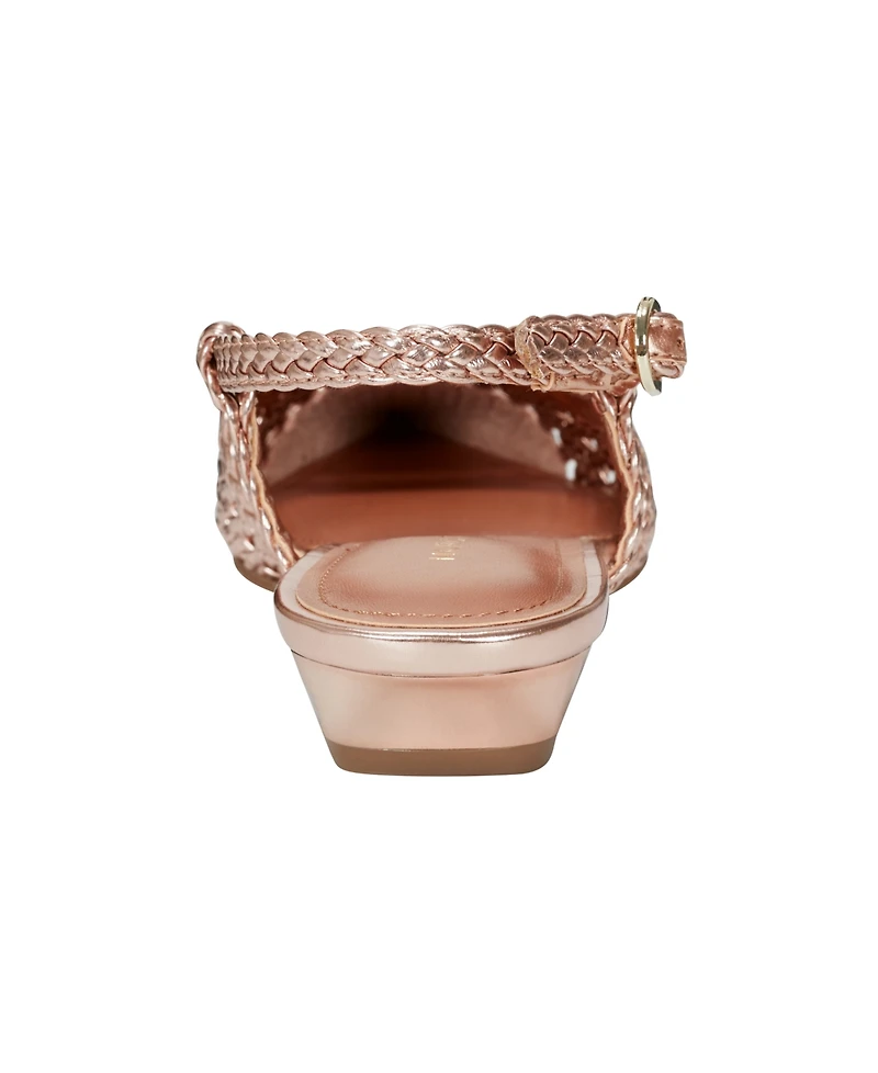 Marc Fisher Women's Kelysa Woven Slingback Flats
