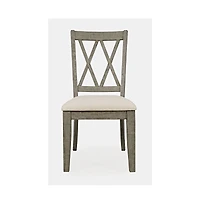 Telluride Rustic Farmhouse Solid Wood Dining Chair (Set of 2)