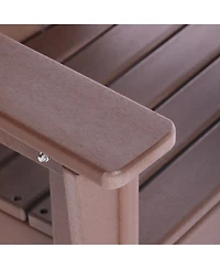 Kids Outdoor Adirondack Plastic Patio Chair (Set of