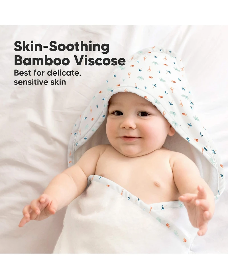 KeaBabies Luxe Baby Hooded Towel, Bath Towels, Beach Towel for Newborn, Kids