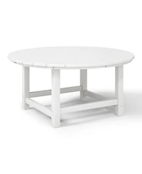 Low Outdoor Hdpe Round Patio Coffee Table