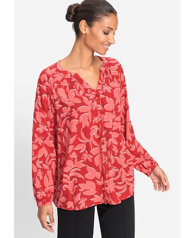 Olsen Women's Floral Print Shirt