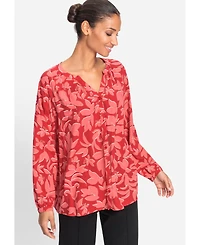 Olsen Women's Floral Print Shirt
