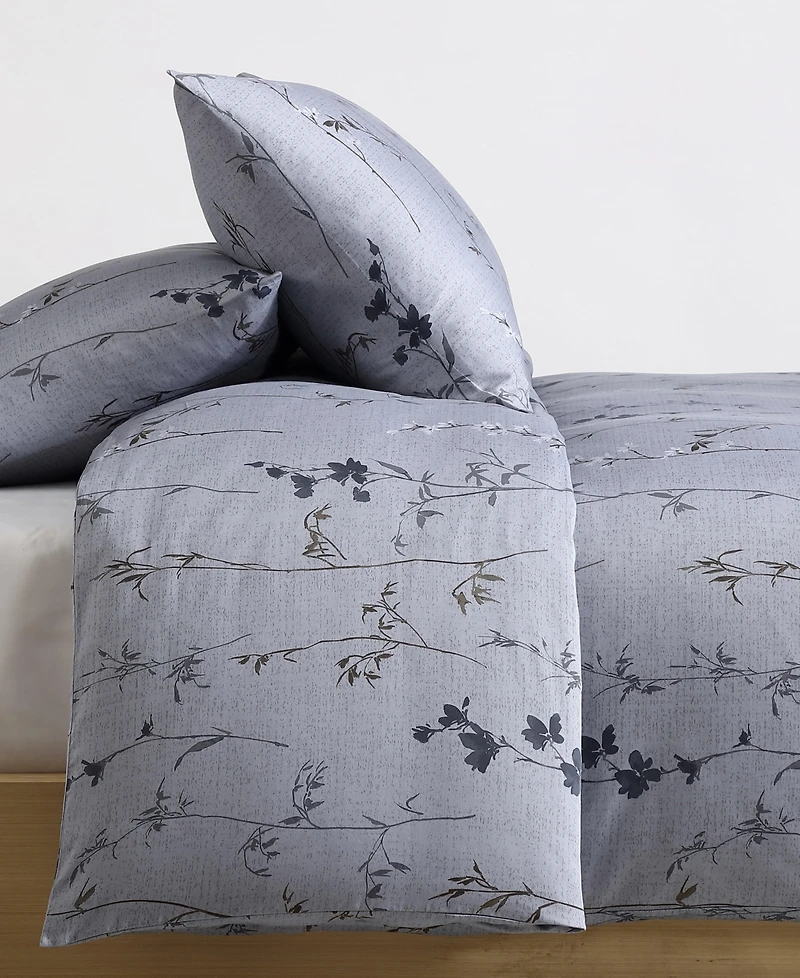 Calvin Klein Wildflower Cotton Sateen 3-Pc. Duvet Cover Set, King