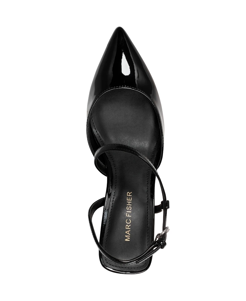 Marc Fisher Women's Loya Strappy Block Heel Pumps