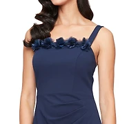 Alex Evenings Women's Rosette-Trim Bolero-Jacket Gown