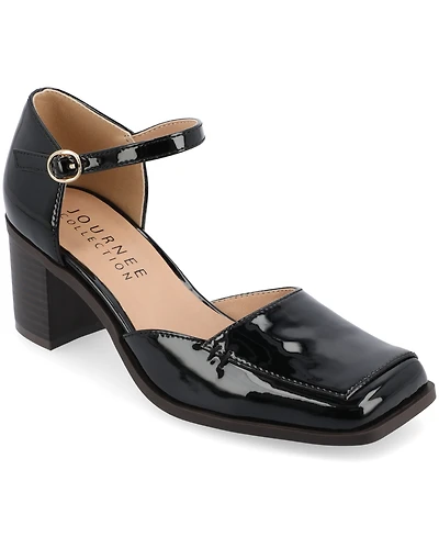 Journee Collection Women's Evangeline Square Toe Pumps