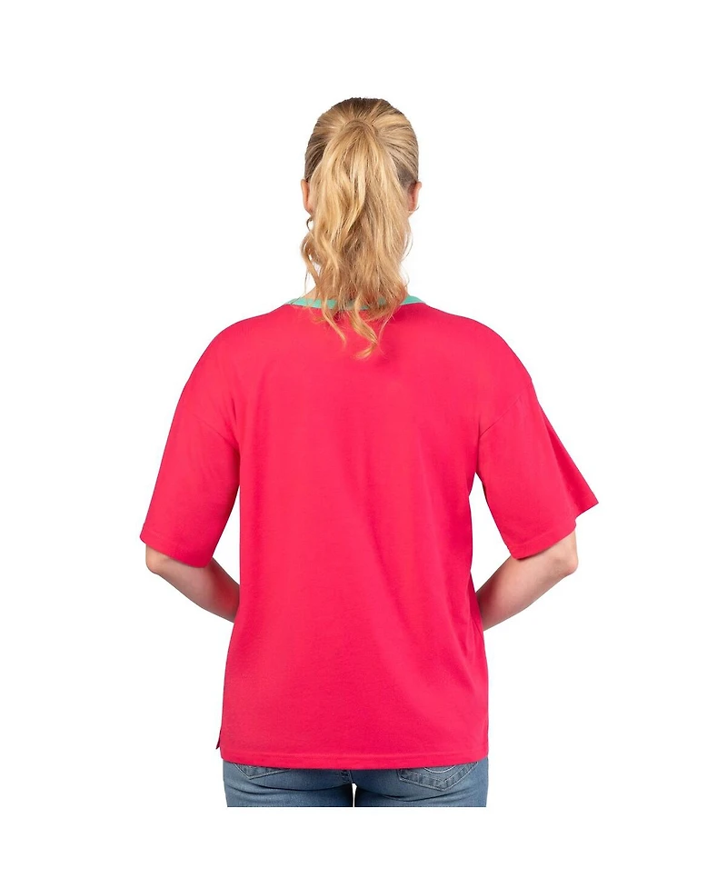 G-iii 4Her by Carl Banks Women's Red Super Bowl Lix Mvp Oversized T-Shirt