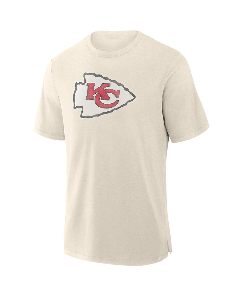 Fanatics Men's Cream Kansas City Chiefs Slub T-Shirt
