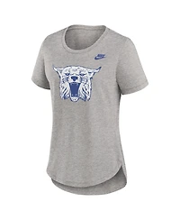 Nike Women's Heather Gray Kentucky Wildcats Legacy Tri-Blend T-Shirt