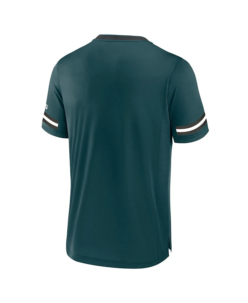 Fanatics Men's Midnight Green Philadelphia Eagles Stripe Stacking T-Shirt