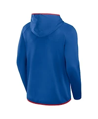 Fanatics Men's Royal Buffalo Bills Transitional Defender Hoodie Long Sleeve T-Shirt