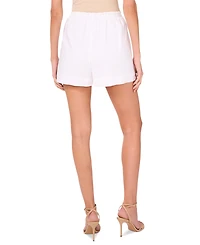 1.state Women's Drawstring Solid Wide-Leg Shorts