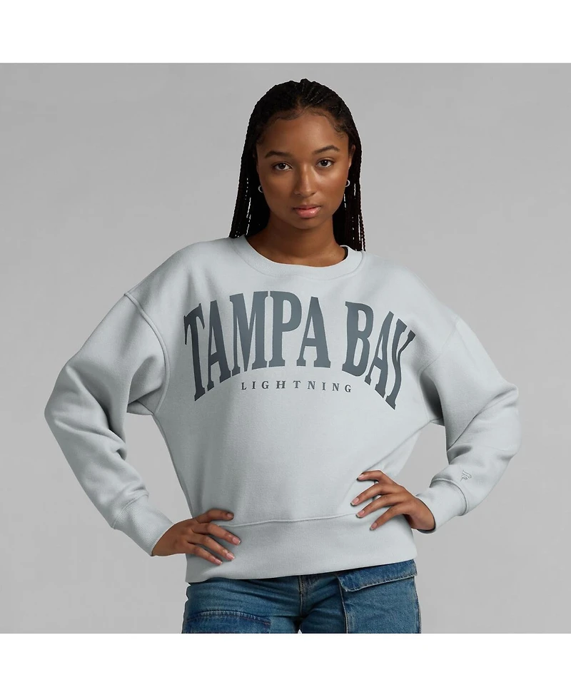 Fanatics Women's Gray Tampa Bay Lightning Elements Flow Pullover Sweatshirt