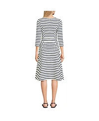 Lands' End Women's Starfish 3/4 Sleeve Dress